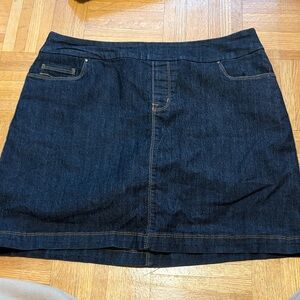 Reitmans Dark Blue Denim Mini Skirt